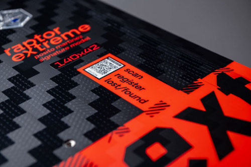 CRAZYFLY Deska kite Raptor Extreme - Lost and found