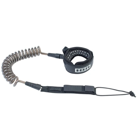 ION-48220-7061-C1 Leash do deski ION Core Coiled Ankle black – na kostkę skręcany 5’5