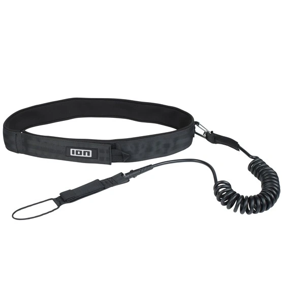 N-ION-48700-7052 Leash do deski wing/SUP ION Core Coiled Hip black – do pasa skręcany