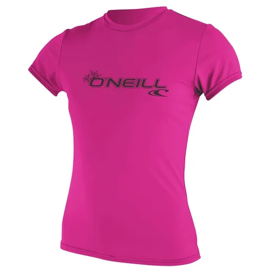 N-ONL-3547-173 Lycra damska O’Neill Basic Skins S/S Sun Shirt Fox Pink
