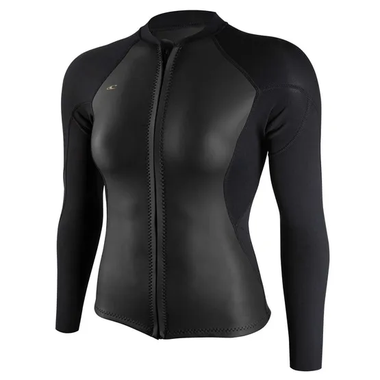 N-ONL-4933-FQ9 Kurtka neoprenowa damska O’Neill Bahia 1/0.5mm Full-Zip Jacket GlideBlack/Black